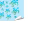 Glow in The Dark Ocean Sink Sticker Self-Adhesive Waterproof Bathroom Decals Cute Turtles Dolphins Sea Animal PVC Sticker for Sinks Bathtubs