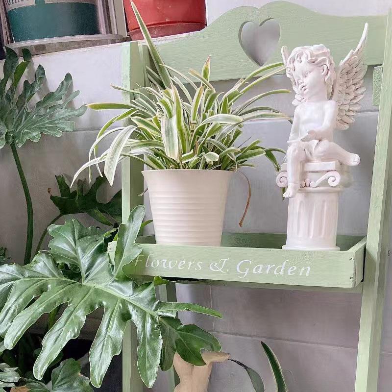 

1 шт. садовое украшение французский свет роскошный ангел садовый орнамент ретро милый сад римская колонна ангел орнамент украшение