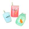 Summer Kawaii Squishy Big Milk Tea Cup Counter-Stress Pinching Press Kids Plaything Fruit Cup Sensory Stress Relief Water Polo Gift