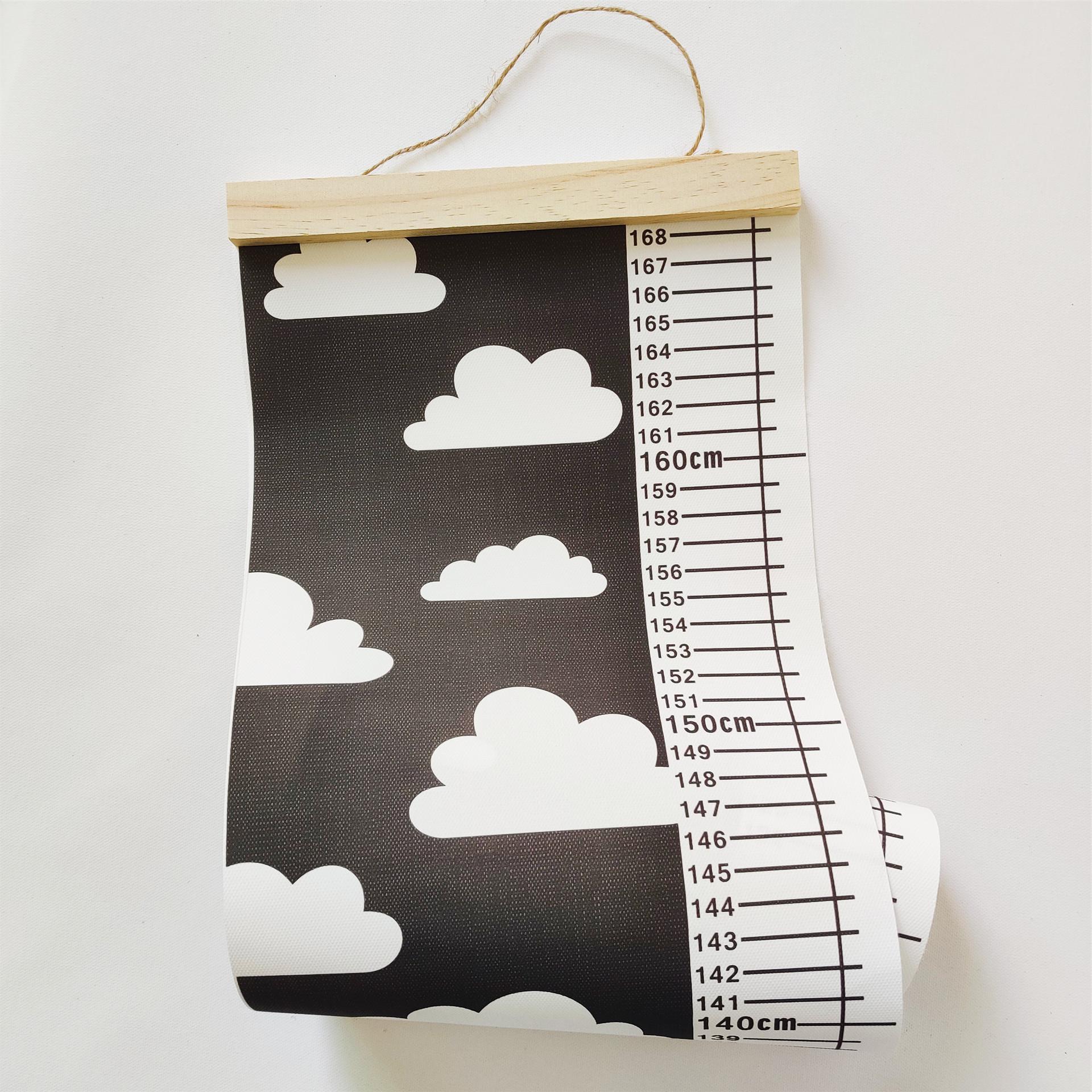 

Nordic Children Height Ruler Canvas Hanging Growth Chart for Boy Kids Room Wall Decor Decorative Growth Charts Height Ruler