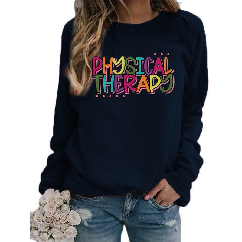 2025 Women's Long Sleeve Round Neck Hoodie - European & American Sizes for Fall/Winter