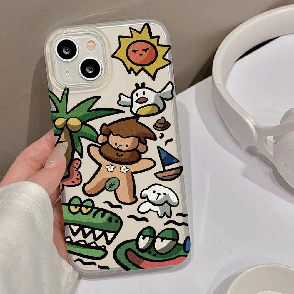 Fun Cartoon Savage for iPhone17promax Apple 16 Matte Phone Case 15/14 Anti-drop 12