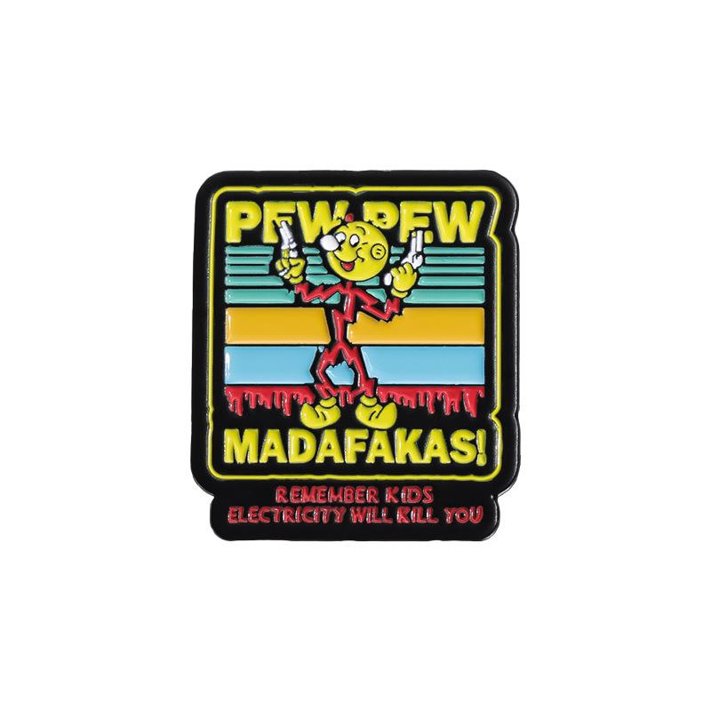 

Playful Whimsical And Clown Alloy Badge With Gun Design Ideal For Collectors And Lovers Costume