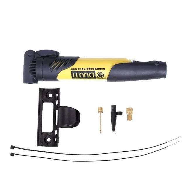 Portable Bicycle Pump Mini Bike Manual Air Pump Balloon Tire Inflator MTB Road Bike Cycling Pump Cycling Accesories жёлтый