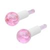 2pcs Cold Ice Globes Skin Massagers Globes Facial Ice Beauty Ball Glass Face Roller Balls Reduce Puffiness Massage