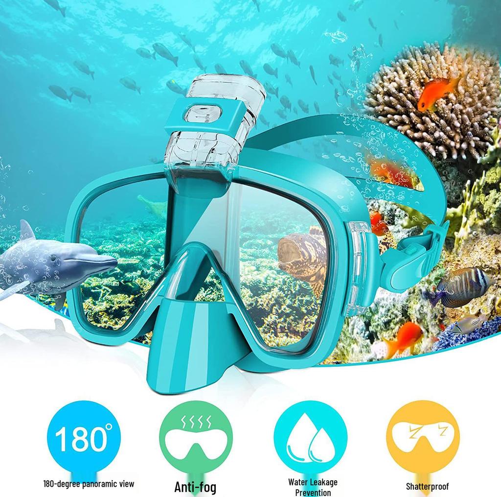 180° Anti-Fog Leak-Proof Snorkeling Mask for Adults & Kids