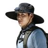 Fashion With Solar Powered Fan Fishing Hat Quick Dry Wide Brim Bucket Hat Large Size Sun Hat Outdoor