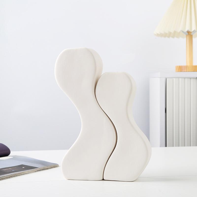 

2шт/комплект керамические вазы для цветов набор бохо держатель для сухоцветов современный черно-белый для сухоцветов доступно несколько вариантов