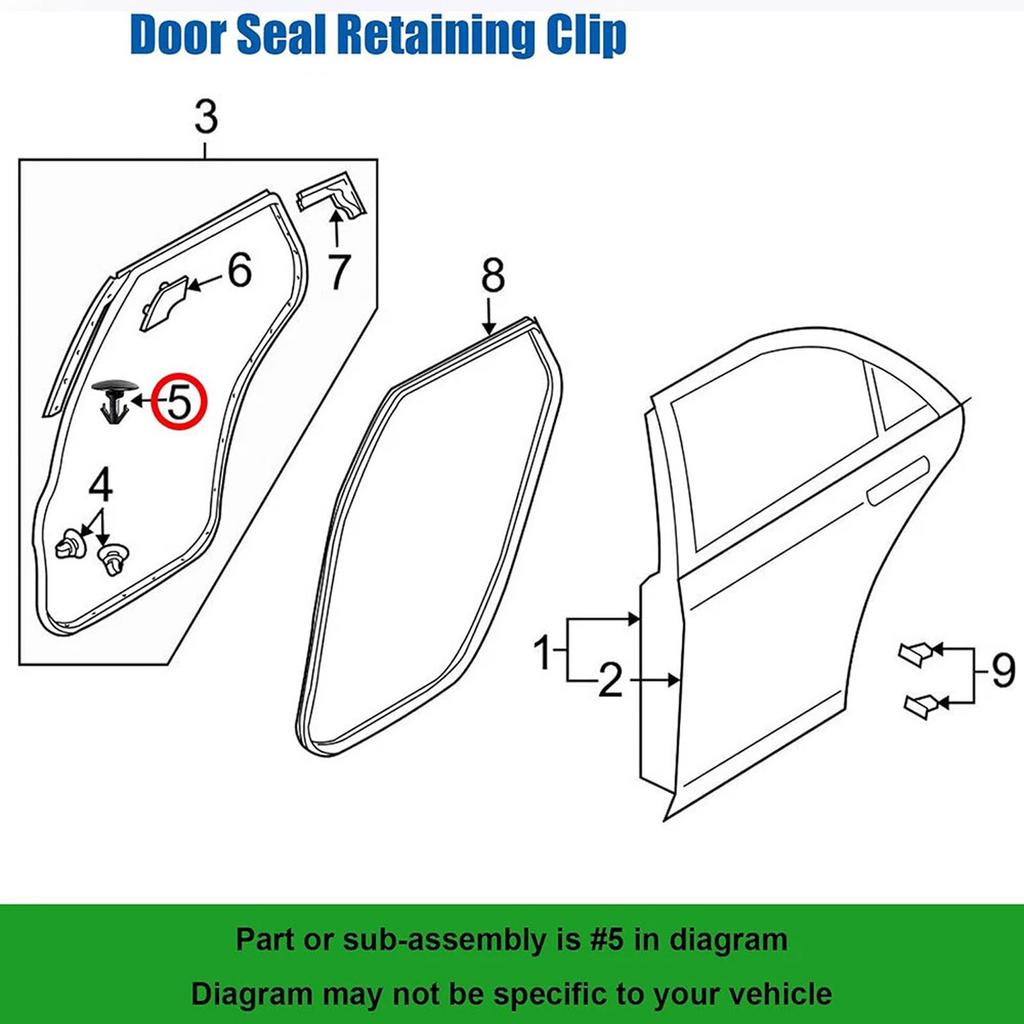 8085089922 Car Door Trim Clip Retainer Mud Flaps Rivets Fastener For Nissan X-Trail Mazda 3 6 CX-7 CX-9 INFINITI FX35 FX37 FX50