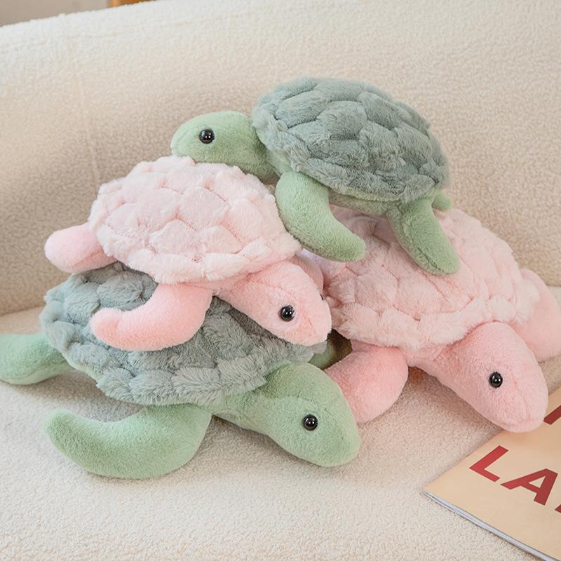 28/38CM Kawaii Cartoon Simulation Anime Turtle Stuffed Animal Plush Toy Children's Turtle Handmade Doll Festival Gift