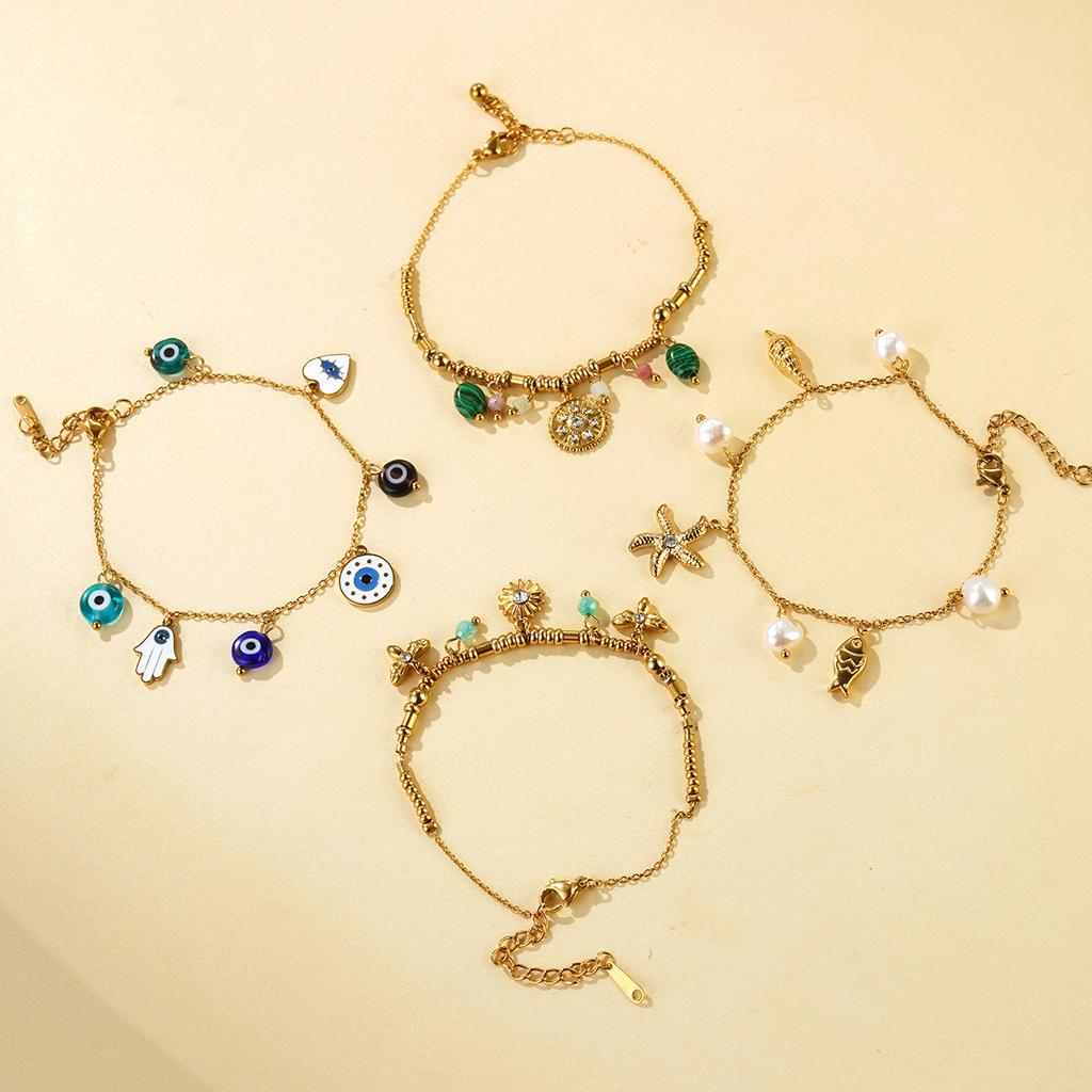 Devil's Eye Bracelet European and American Starfish Niche Premium Stainless Steel Jewelry Bracelet