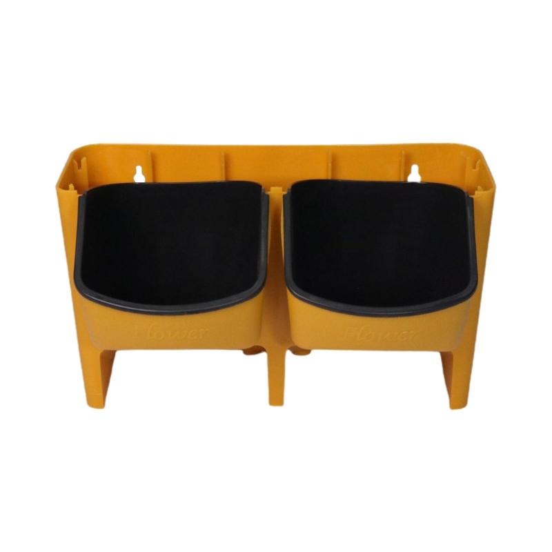 Stackable Flower Pot Wall Hanging Vertical Planter Self Watering Pot Garden Home жёлтый