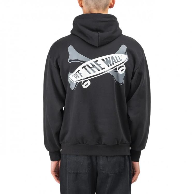 Vans Felpa con cappuccio da uomo con stampa Crossbones Wtaps Nera VN0A4TRBBLK1