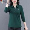 Woodpecker Women's Cotton Polo Long Sleeve T-Shirt