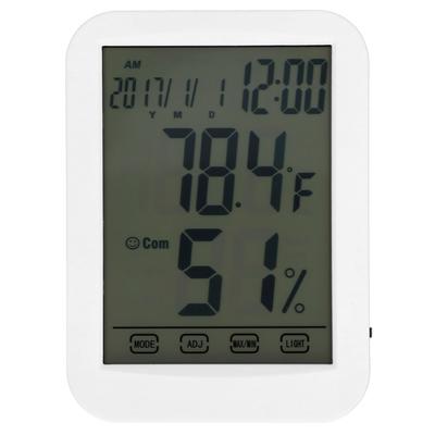 Digital Thermometer Hygrometer LCD Touch Screen Temperature Humidity Tester for Home Office