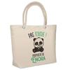Beach Bag - PLANETEE - Enora Don't Touch Panda - Cotton - Large Capacity - Printed In France