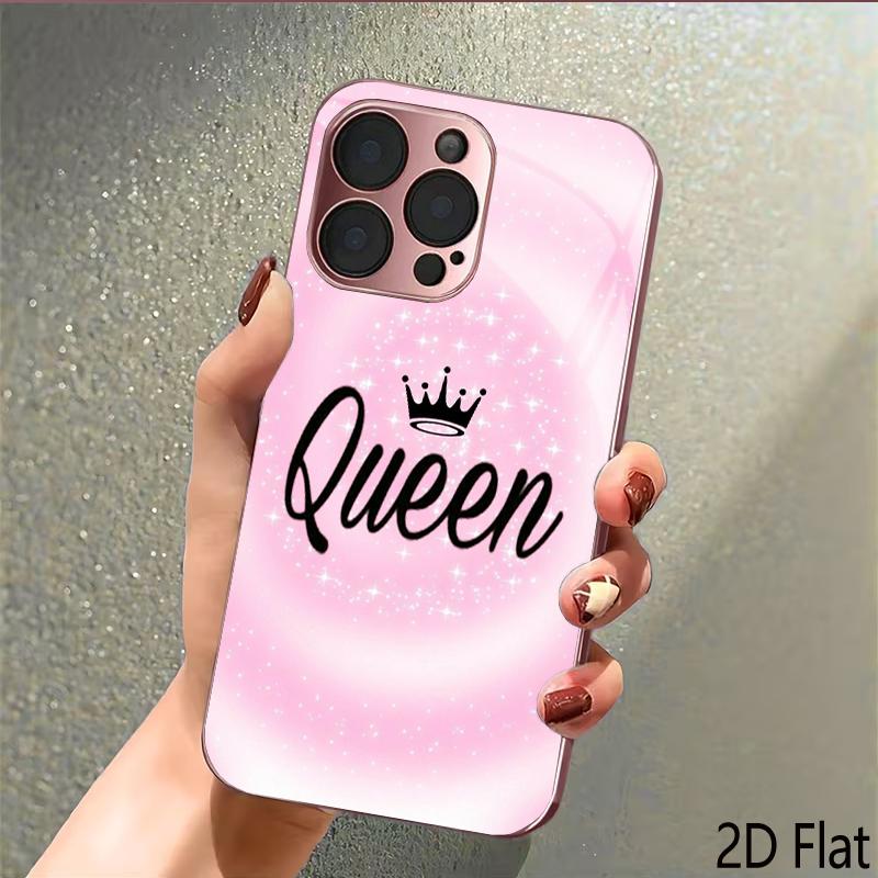 eenStar 2DFlat For iPhone17 18 16 15 14 13 12 11 Pro Max XS XR 8 7Plus Phone Cover Shockproof Protective Back Cover