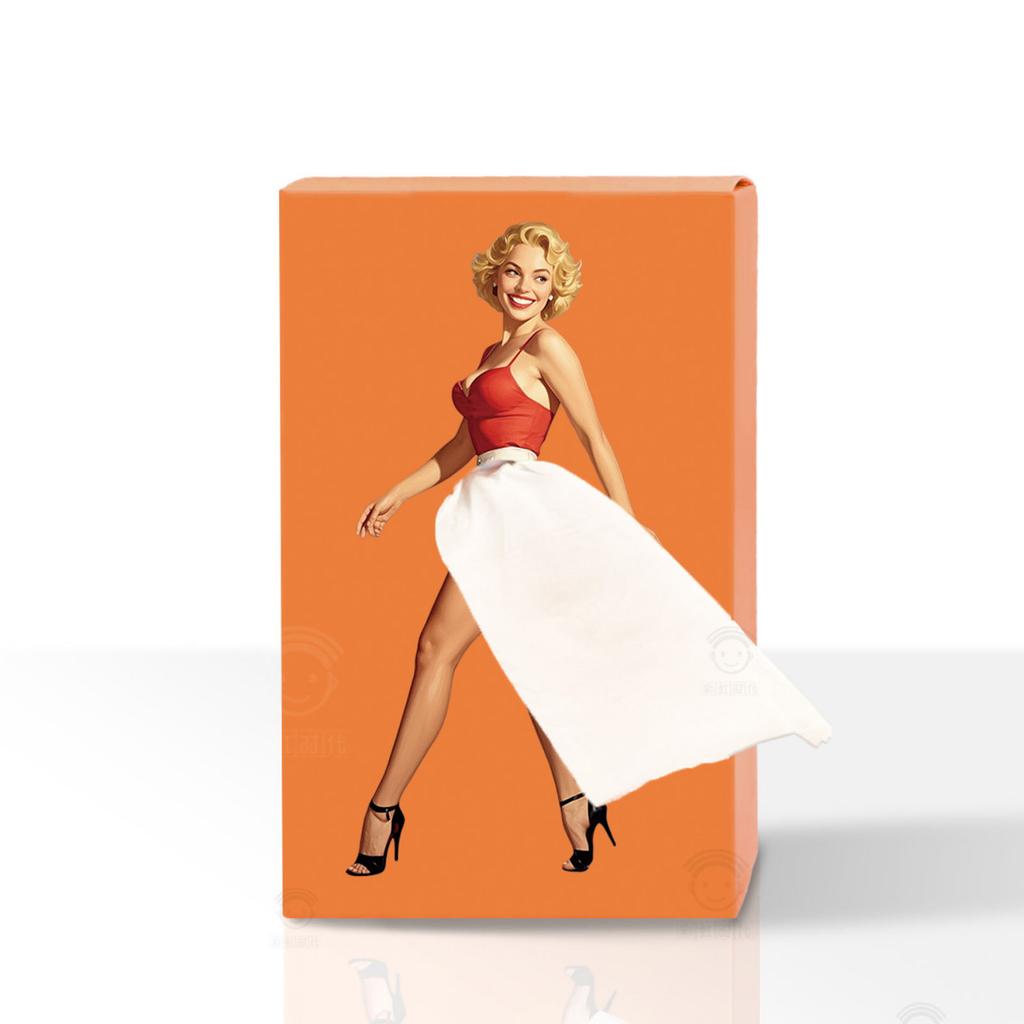 Creative Dress-Shaped Tissue Box Cover Decorative Tissue Holder for Home Car