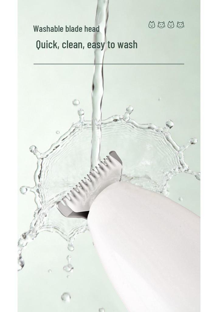 Rechargeable Pet Hair Trimmer for Paws, Eyes, Tail, and Pads