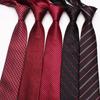 Polyester Business Suit And Tie Jacquard Red Series 7Cm Tie Bulk, Tie