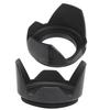 2pcs Plastic Flower Lens Hood Petal Shape Screw Mount for 62mm Filter Aperture Lens