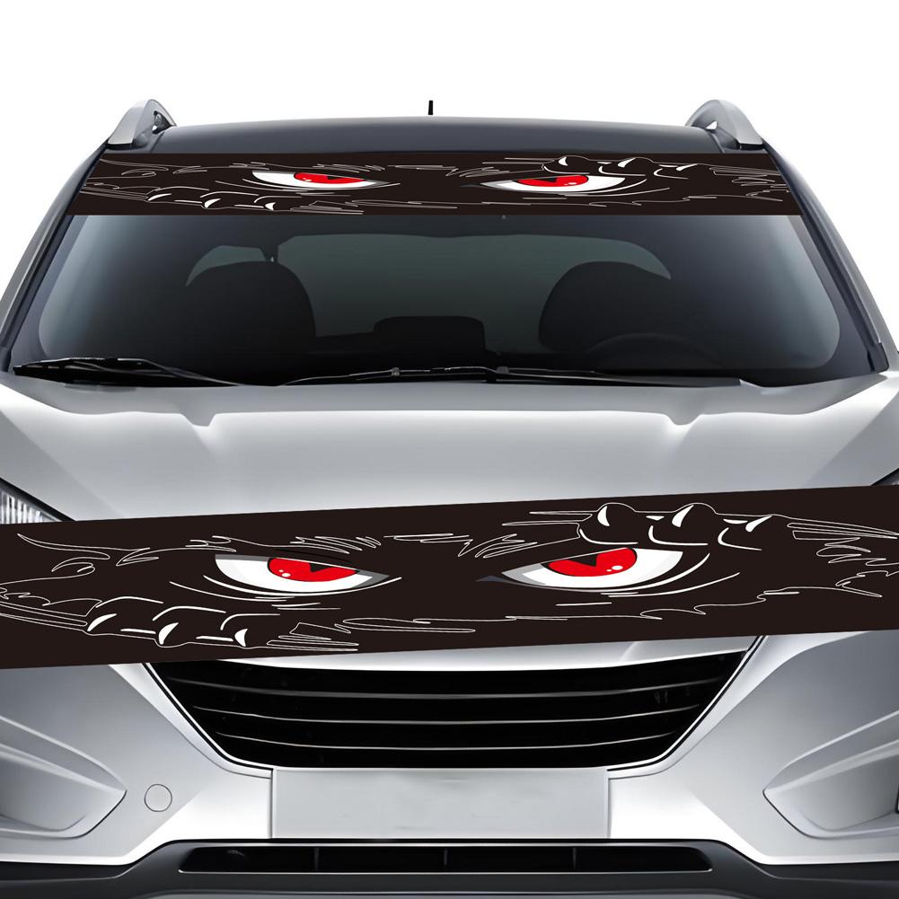 Universal Car Front Windshield Decoration Sun Glare Block Demon Eyes Sticker Personalized Vehicle Modification Decal