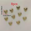8pcs Pack Heart Shaped Refrigerator Magnets Suitable, Resin Magnetics - Decorative Fridge Magnets for Fridge, Whiteboard, Dishwasher, Ideal