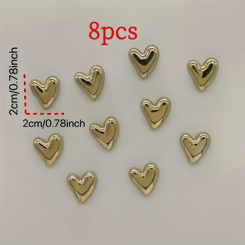 8pcs Pack Heart Shaped Refrigerator Magnets Suitable, Resin Magnetics - Decorative Fridge Magnets for Fridge, Whiteboard, Dishwasher, Ideal