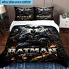 3PCS Dark Knight Rising Bedding Set,Including 1pc Duvet Cover And 2pcs Pillowcases Perfect for Bedroom, Dormitory, Fan Christmas Gift