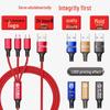 Three-in-One Braided Data Cable for Android, Type-C, and Apple Devices