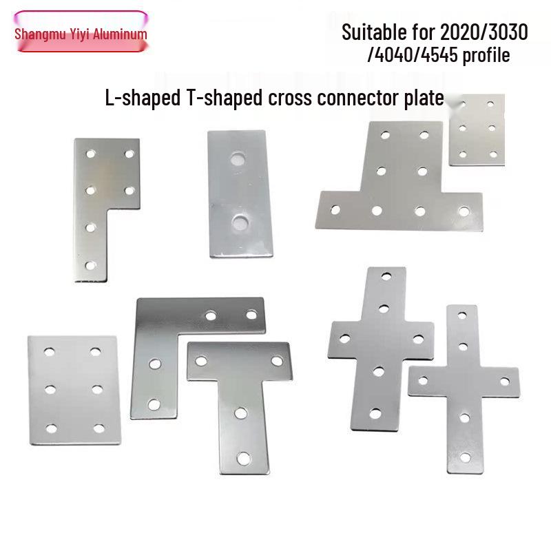 

Aluminum T/L Cross Connector Plate - Right Angle Bracket Fastener 3060T type plate