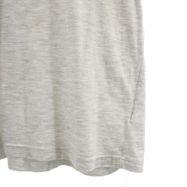 Print Short Sleeve T-shirt Gray Men's Used