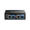 Convertisseur de Média Industriel - TRENDnet - TI-BF22SFP - SFP vers PoE++ - 2 Ports Gigabit - Noir