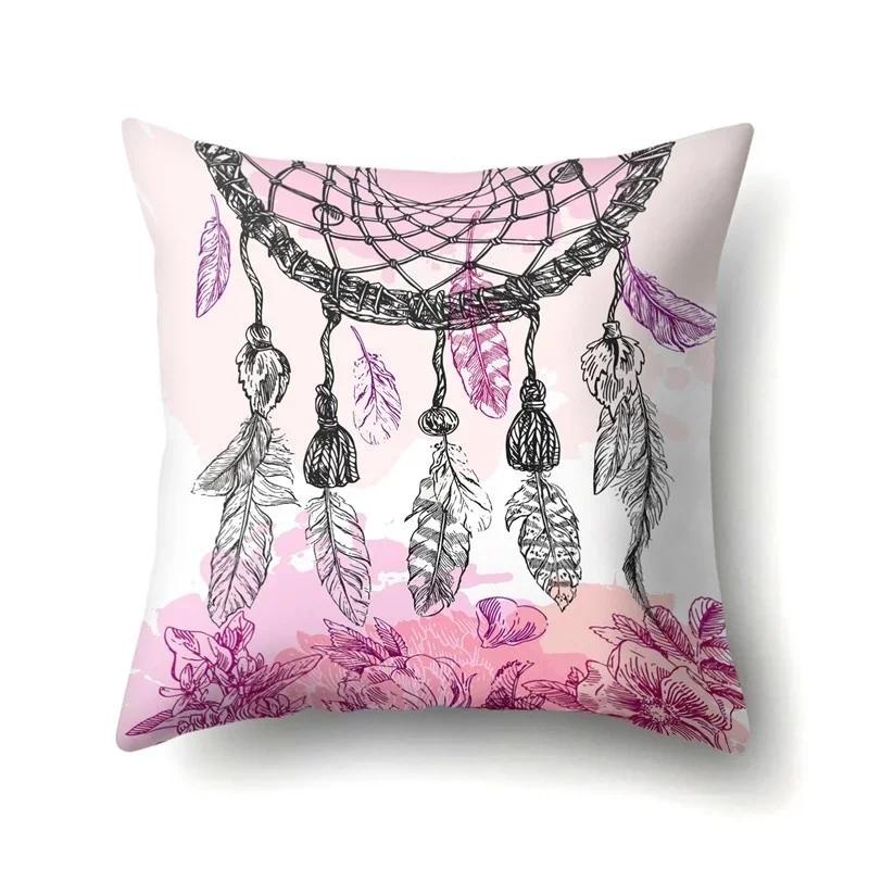 Boho Cushion Cover Dream Catcher Cushion for Home Sofa Chair Decoration Pillowcase Car Ornament 45*45cm