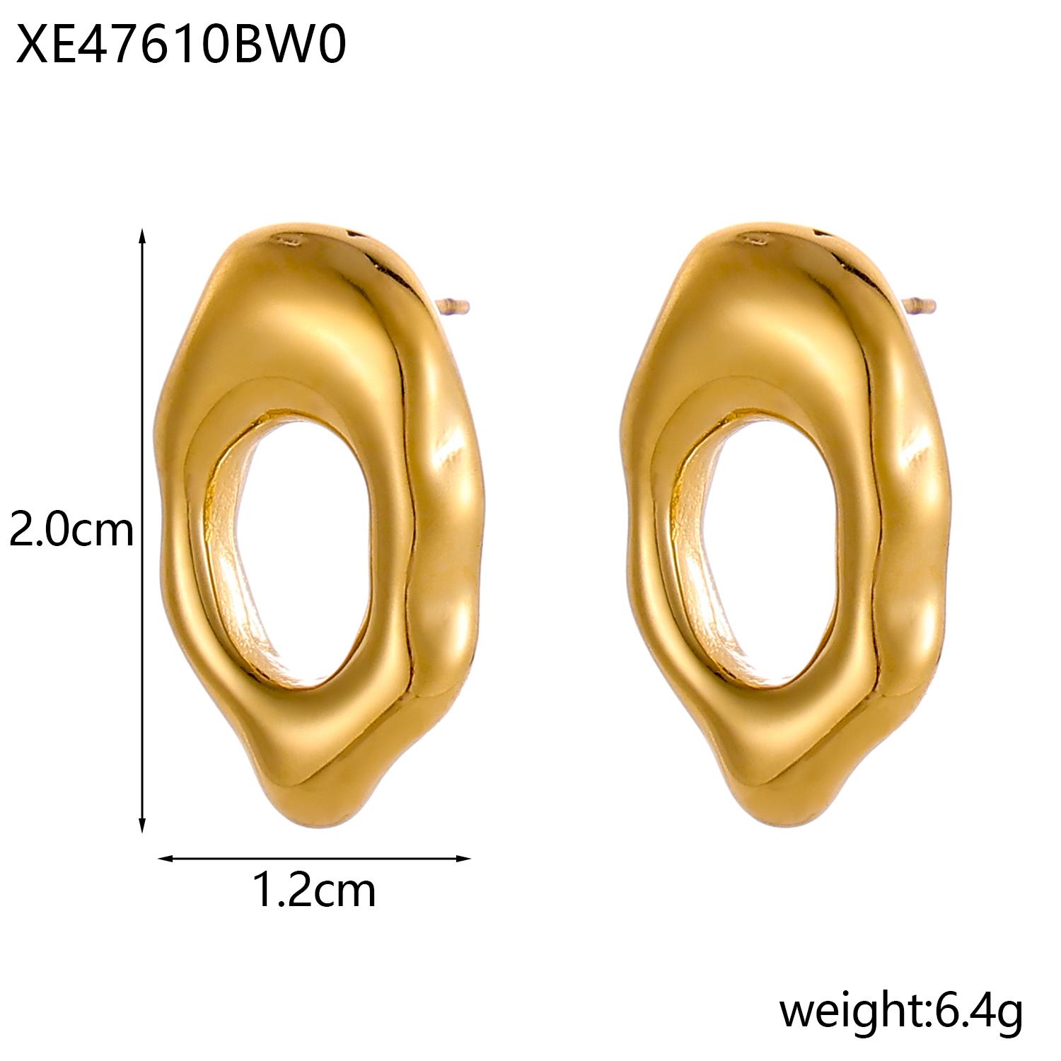 

CARLIDANA Fashion Design Stainless Steel Gold Plated Tarnish Free Geometric Pearl Luxury Woman Zircon Drop Earrings Jewelry