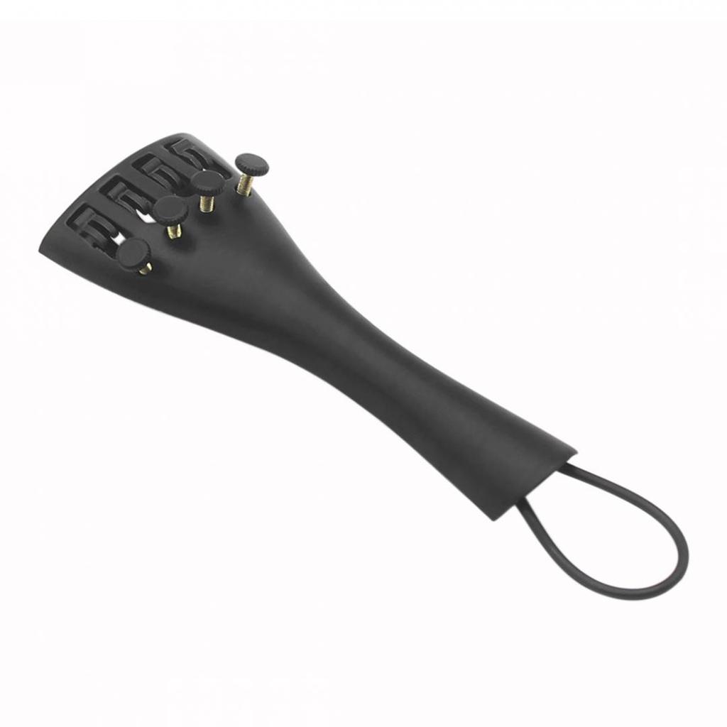 3/4 4/4 Violin Parts Kit with Aluminum Alloy Tailpiece Tail Rope and 4 Fine Tuners