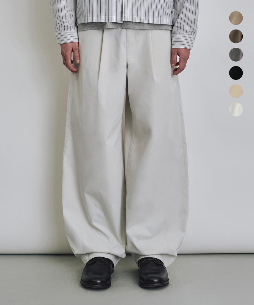 COSTUME O’CLOCK Cotton-Like Balloon Single-Pleat Slacks 6 Color Coospt245 (B Type)