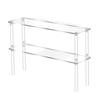 Vertical Acrylic Display Stand Ladder Storage Shelf for Bubble Mart Dolls,Labubu Collectibles,Figures,Perfume,Cosmetics,Cupcake
