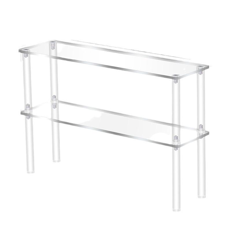 Vertical Acrylic Display Stand Ladder Storage Shelf for Bubble Mart Dolls,Labubu Collectibles,Figures,Perfume,Cosmetics,Cupcake