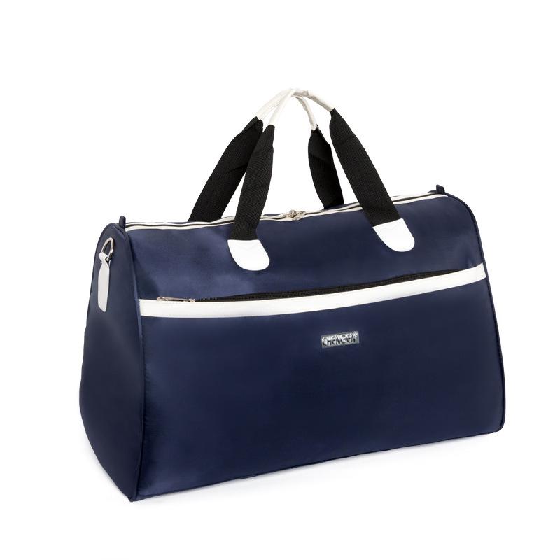 Women's Korean-Style Foldable Canvas Travel Bag - Large Capacity, Lightweight, Handheld or Single Shoulder Gym and Business Bag