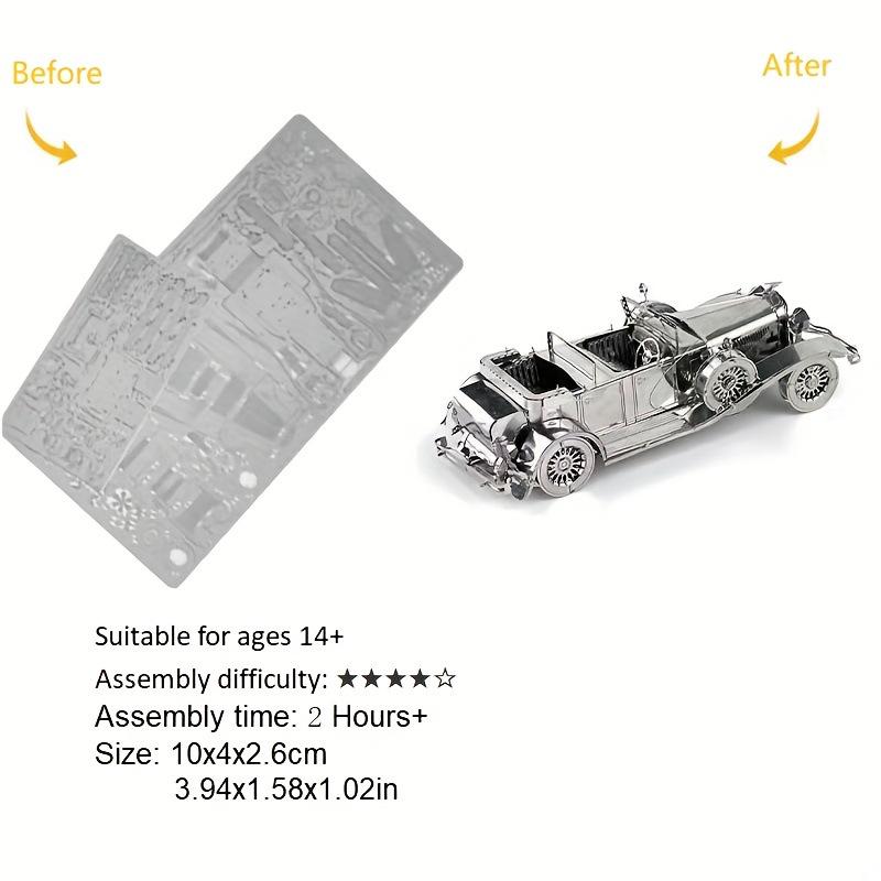 3D Metallpuzzle: Liebe Puzzle Verkehrsmittel-Serie - Auto, Straßenbahn, Fahrrad, EMU-Bausatz