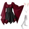 New long-sleeved women's Renaissance medieval dress