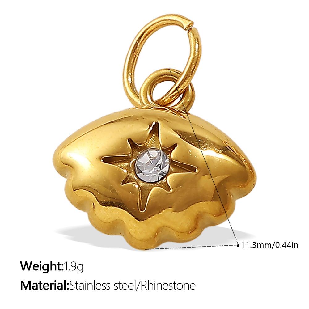 European and American creative gold mini DIY butterfly love pendant collection stainless steel plated 18K gold compact accessories