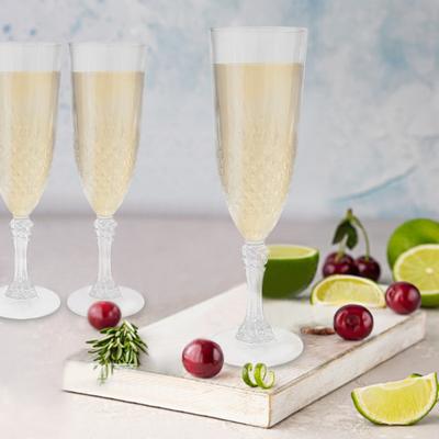 Plastikowe kieliszki do szampana Przezroczyste kieliszki do wina Nietłukące Wielokrotnego użytku Kieliszki do wina Eleganckie naczynia do napojów na wesela przyjęcia toasty