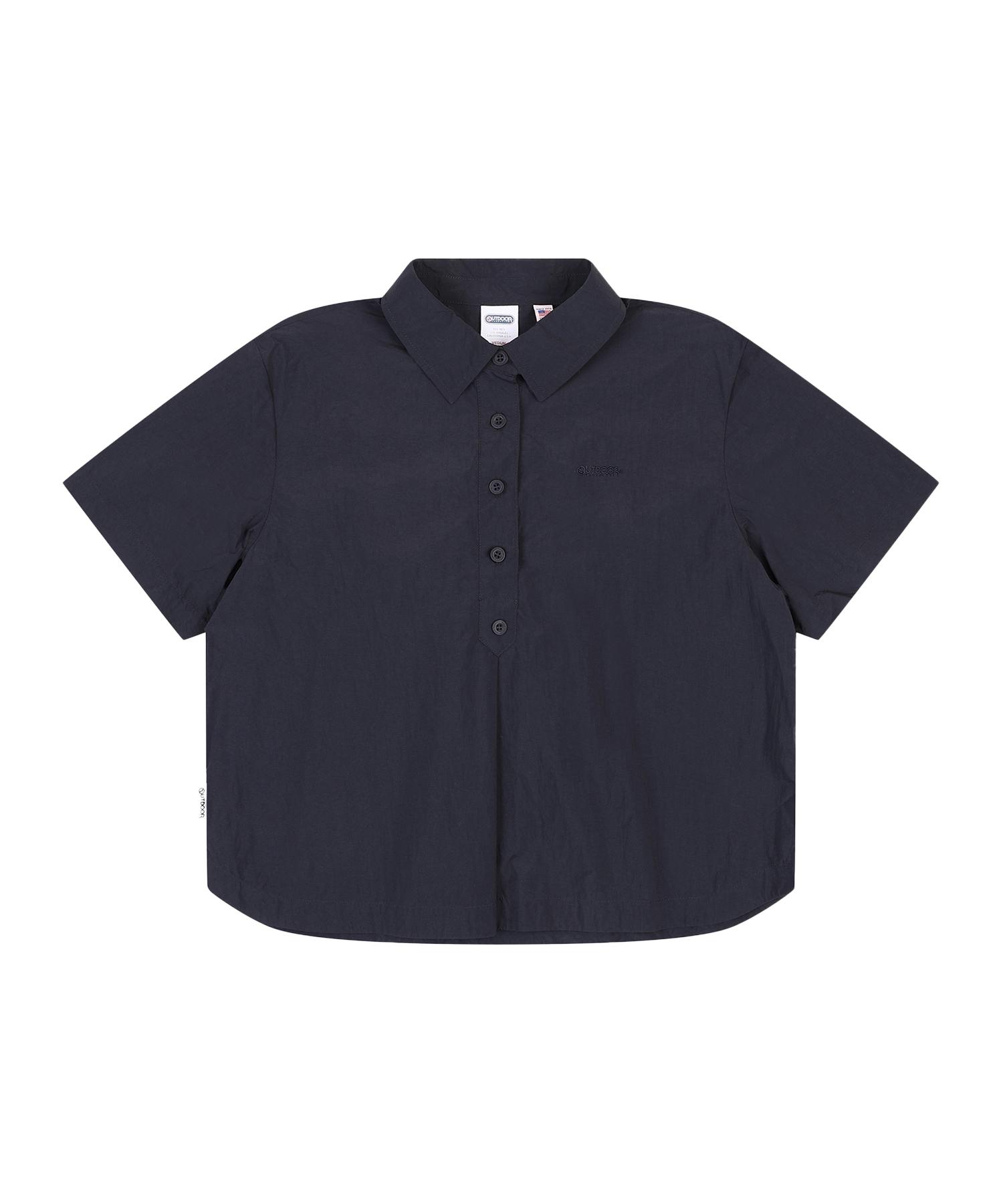 Outdoor Products W Overfit Half Open Shirts (Navy) Navy/S