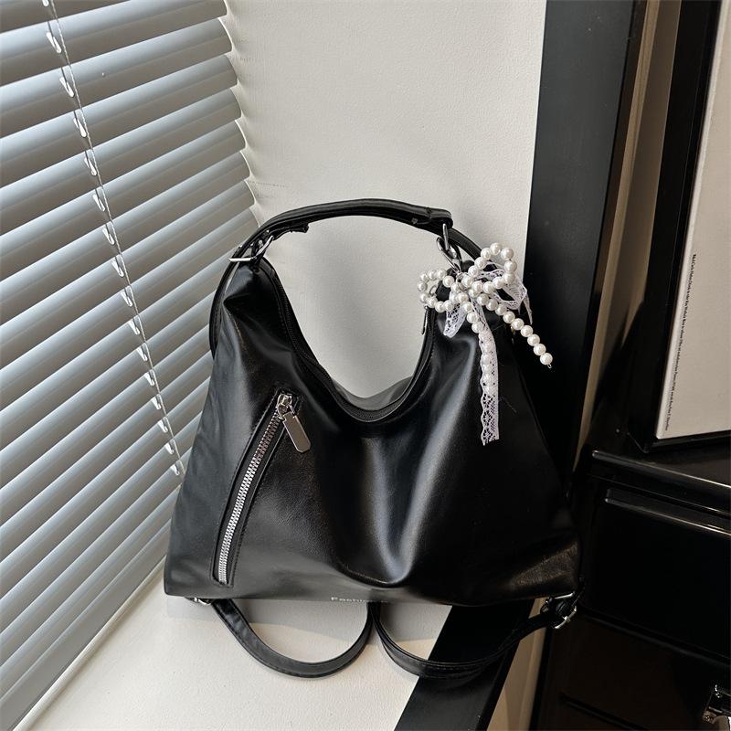 Schoolbag large capacity tote bag women's 1011 new trend simple Korean version fashion double shoulder back women's bag