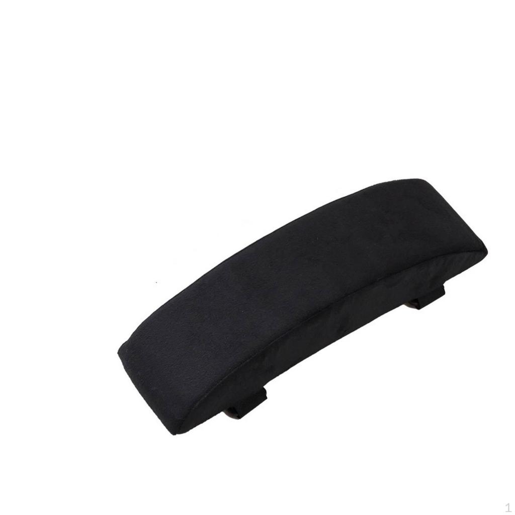 Chair Armrest Cushion with Clips Curved Pad Cushioned for Users