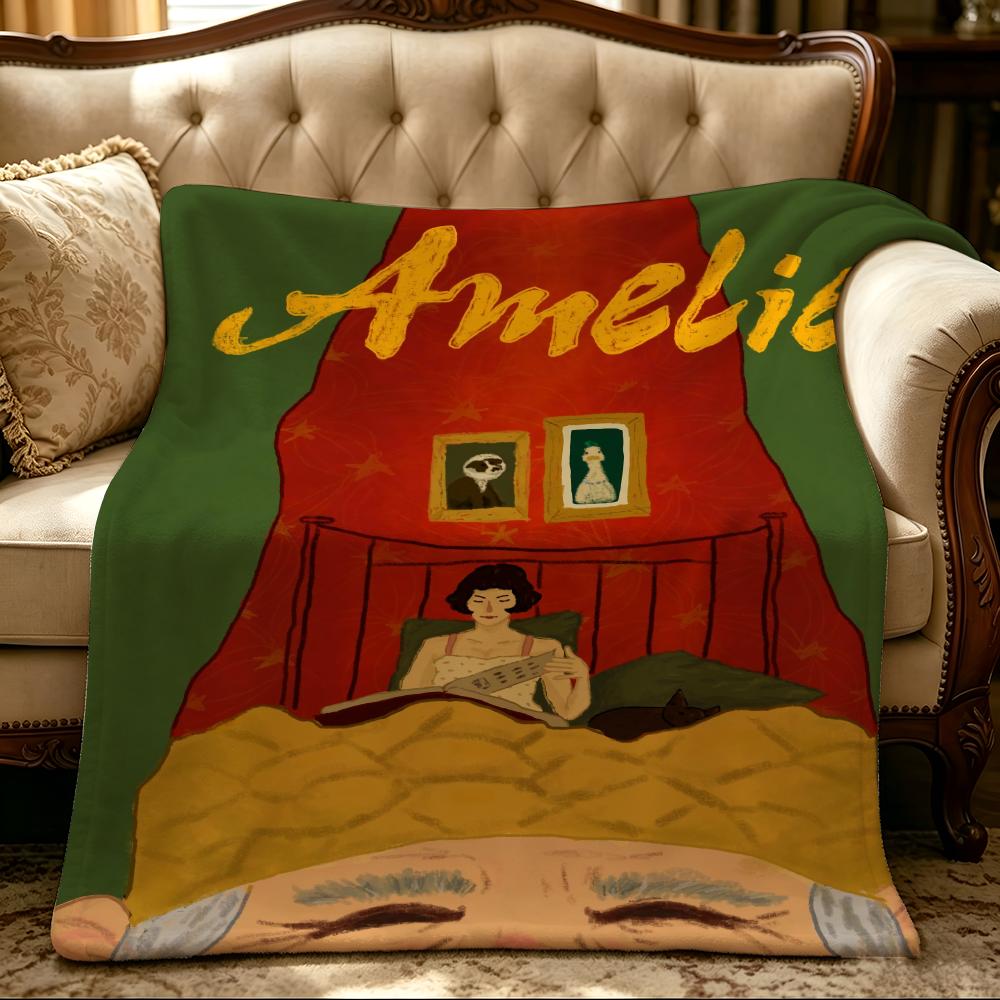character a-amelie-e Throw Thick Comfort Flannel Quilt, Multi-scene Use Indoor Outdoor Daily Nap