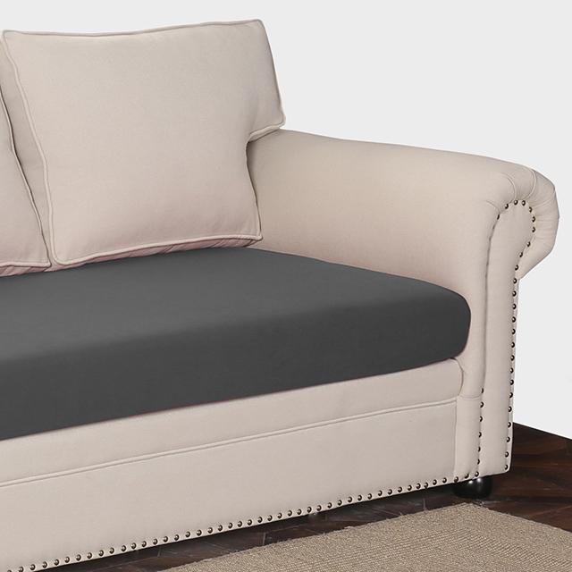 

Чехол на подушку сиденья дивана, эластичный однотонный чехол для домашних животных, защита детской мебели, чехол для дивана, эластичный, моющийся, съемный чехол Normal size S-1pcs темно-серого