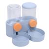 Pet Food Bowl Water Bottle Dispenser Multifunctional Hanging Automatic Self Feeding and Waterer Set for Dogs Cats